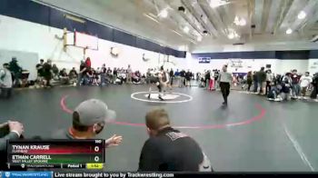 160 lbs Champ. Round 2 - Ethan Carrell, West Valley Spokane vs Tynan Krause, Flathead