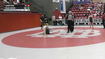 165 lbs Cons. Round 2 - Asher Rose, Friendship Christian School vs Miles Carter, Notre Dame High School