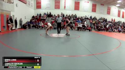 115 lbs Champ. Round 1 - Carolyn Geckler, Perry (Massillon) vs Emma Long, Field