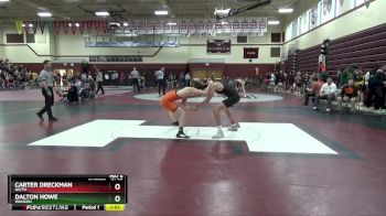 JV-26 lbs Quarterfinal - Dalton Howe, Waukon vs Carter Dreckman, NH/TV