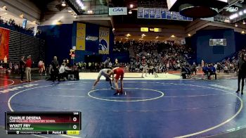 144 lbs Quarterfinal - Wyatt Fry, Wyoming Seminary vs Charlie Desena, Lake Highland Preparatory School