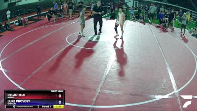 86 lbs 1st Place Match - Rylan Thai, Hawaii vs Luke Provost, Oregon