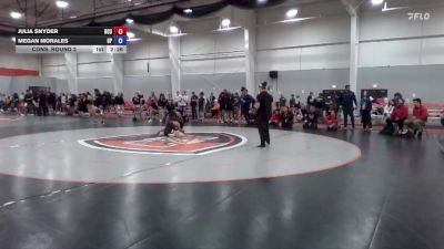 110 lbs Cons. Round 2 - Julia Snyder, Rochester Christian vs Megan Morales, Providence