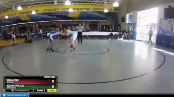 138 lbs Cons. Round 2 - Sean Dei, Jupiter vs Kevin Paula, Braddock