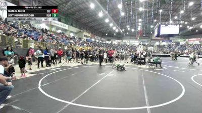 55 lbs Quarterfinal - Gatlin Buhr, SLV Elite WC vs Jett Kroneberger, Bear Cave WC