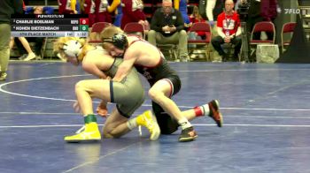 2A-106 lbs 5th Place Match - Kohen Dietzenbach, Burlington Notre Dame vs Charlie Boelman, North Polk