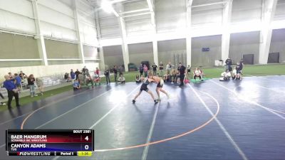 120 lbs Round 2 - Canyon Adams, TUG vs Baer Mangrum, Scramble Inc Wrestling