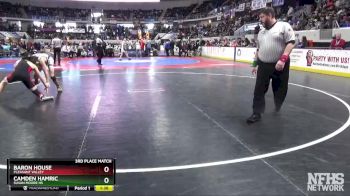 1A-4A 132 3rd Place Match - Camden Hamric, Susan Moore Hs vs Baron House, Pleasant Valley