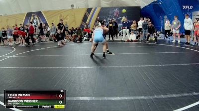 132 lbs Finals (2 Team) - Tyler Ineman, Lake WC vs Garrison Weisner, Ohio Storm