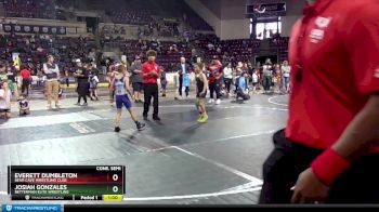 67 lbs Cons. Semi - Everett Dumbleton, Bear Cave Wrestling Club vs Josiah Gonzales, Betterman Elite Wrestling