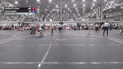 118 lbs Round 5 (6 Team) - Kimberly Olaeta, Venom Girls WC vs Grace Nesbit, Kraken Dream Crushers