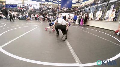 43 lbs Rr Rnd 2 - Everly Neff, Chickasha Youth Wrestling vs Remi Norrell, F-5 Grappling