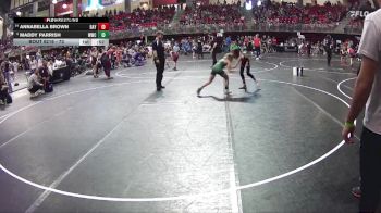 73 lbs Cons. Semi - Maddy Parrish, Westside Wrestling Club vs Annabella Brown, Ogallala Youth Wrestling Club