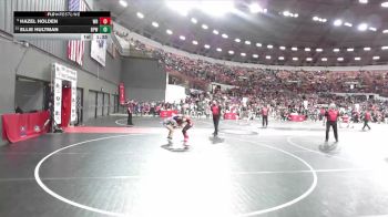 95 lbs Champ. Round 2 - Hazel Holden, Wisconsin Rapids vs Ellie Hultman, Bay Port Wrestling