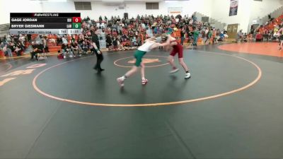 101-104 lbs Round 3 - Bryer Giesmann, Lander Middle School vs Gage Jordan, Riverton Middle School