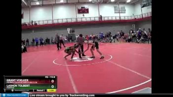 113 lbs Cons. Round 6 - Grant Voelker, Maurer Coughlin Wrestling Club vs Lashon Tolbert, Portage