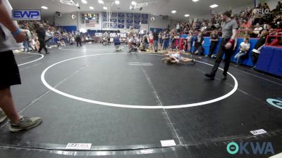 75-83 lbs Rr Rnd 2 - Scout Bollich, Chandler Takedown Club vs Maya Worthy, Bristow Youth Wrestling