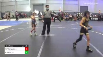 66 lbs Semifinal - West Thompson, Silver State vs Gatlan Talbot, Atc