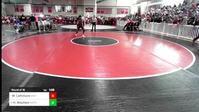 152 lbs Round Of 16 - Mark Lattimore, Brockton vs Harith Alsultani, West Springfield