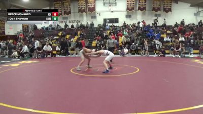 144 lbs Cons. Round 2 - Toby Shipman, Coweta vs Reece Movahed, Faith Christian Academy