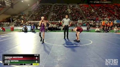 2A 98 lbs Champ. Round 1 - Thomas Westover, West Side vs Kevin Watson, Kellogg