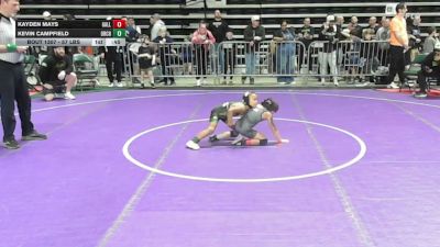 57 lbs Round Of 16 - Kayden Mays, Galloway Mustangs vs Kevin Campfield, Orchard South WC