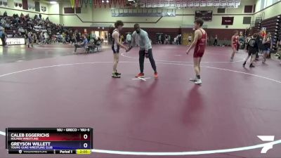 16U-5 lbs Round 1 - Caleb Eggerichs, Holmen Wrestling vs Greyson Willett, Young Guns Wrestling Club