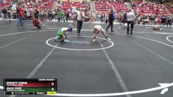 110 lbs Champ. Round 1 - Knox Page, Wichita Blue Knight vs Emmett Corns, TEAM NORTH STARS