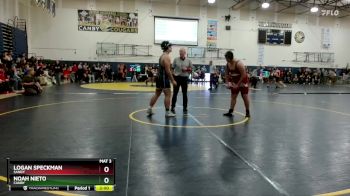 285 lbs Champ. Round 1 - Noah Nieto, Canby vs Logan Speckman, Sandy