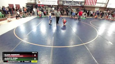 125 lbs Quarterfinal - Alexzys Zorn, Fremont Wrestling vs Sloan Andrews, Sanderson Wrestling Academy