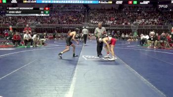 2A-113 lbs Champ. Round 1 - Josh Gray, Sergeant Bluff-Luton vs Beckett Wernimont, Kuemper Catholic