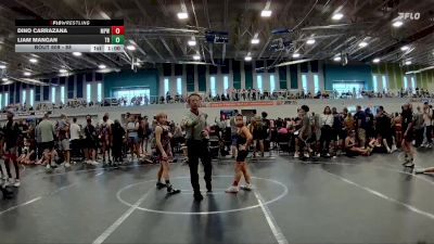 88 lbs Round 1 - Liam Mangan, Team Barracuda vs Dino Carrazana, Maximum Performance Wrestling