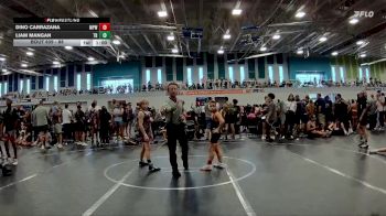 88 lbs Round 1 - Liam Mangan, Team Barracuda vs Dino Carrazana, Maximum Performance Wrestling