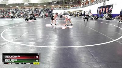 141 lbs Cons. Round 6 - Drew Jones, Southeastern vs Drew Woodley, Grand View (Iowa)