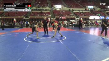 137 lbs Quarterfinal - Korbin Kraft, Minot High School vs Aiden Rudie, Team Champs