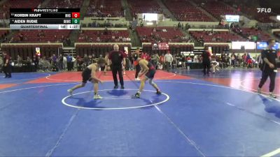 137 lbs Quarterfinal - Korbin Kraft, Minot High School vs Aiden Rudie, Team Champs