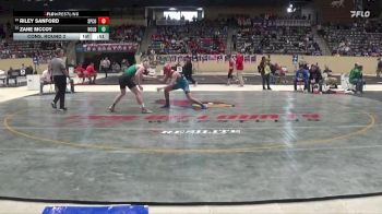 157 lbs Cons. Round 2 - Riley Sanford, Spencer County vs Zane McCoy, North Oldham