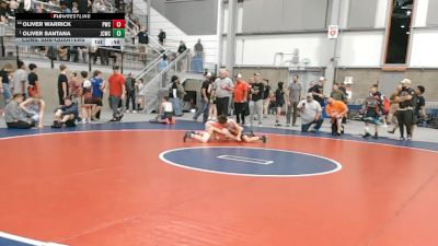 92 lbs Cons. Sub-quarters - Oliver Santana, Jungle Cat Wrestling Club vs Oliver Warrick, Punisher Wrestling Company