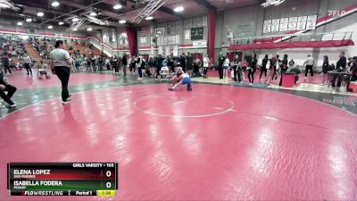 105 lbs Quarterfinal - Elena Lopez, San Marino vs Isabella Fodera, Poway