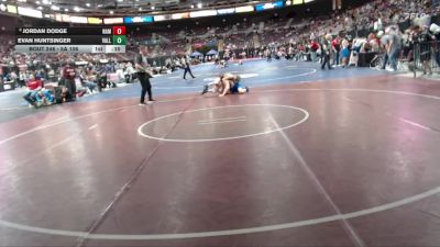 5A 106 lbs Cons. Round 2 - Evan Huntsinger, Vallivue vs Jordan Dodge, Nampa