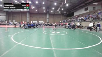 126 lbs Cons. Round 2 - Easton Witters, Deer Creek vs Chase Gray, Francis Howell Central