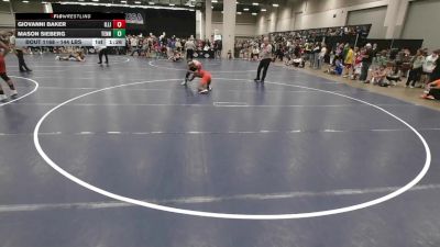 144 lbs Champ. Rd Of 64 - Mason Sieberg, Tennessee vs Giovanni Baker, Illinois
