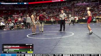 3A-113 lbs Cons. Round 2 - Cody Vandermark, Ankeny Centennial vs Matthew Williams, North Scott
