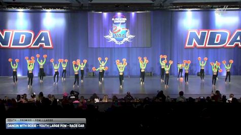 Dancin with Roxie - Youth Large Pom - Race Car [2026 Youth - Premier - Pom - Large] 2026 NDA All-Star National Championship