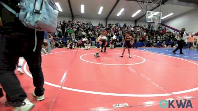 61 lbs Quarterfinal - Legend Bigheart, Sperry Wrestling Club vs Luke Crain, Team Tulsa Wrestling Club