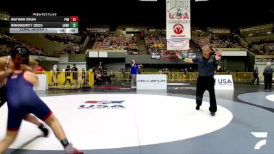 Schoolboys - 140 lbs Cons. Round 3 - Innokentiy Deev, LAWC vs Nathan Dean, Pacific Edge Wrestling