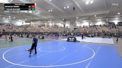 55 lbs Quarterfinal - Callan Blocker, Forrest Youth Wrestling vs Nicholas Dennis, Elite Wrestling Academy