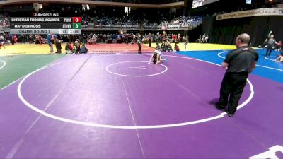 5A 106 lbs Champ. Round 1 - Hayden Ross, Georgetown vs Christian Thomas Aguirre, Mission Sharyland Pioneer