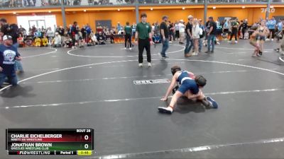 75 lbs Cons. Round 1 - Charlie Eichelberger, Ninety Six Wrestling vs Jonathan Brown, Grizzlies Wrestling Club