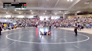 AA 150 lbs Quarterfinal - Gary High, Cleveland High School vs Luke Louzensky, Kirkwood High School